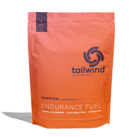 Endurance Fuel Caffeinated 50-Serving Bag by Tailwind in orange, caffeinated tropical flavor for energy, hydration, and electrolytes