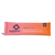 Endurance Fuel Caffeinated Singles by Tailwind in tropical orange, caffeinated nutrition for energy hydration and electrolytes during running and endurance activities