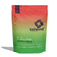 Endurance Fuel Non-Caffeinated 50-Serving Bag by Tailwind in red and green, non-caffeinated hydration and energy mix for running and outdoor use