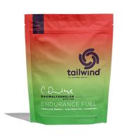 Endurance Fuel Non-Caffeinated 30-Serving Bag by Tailwind in green and orange, hydration and electrolyte mix for running and energy