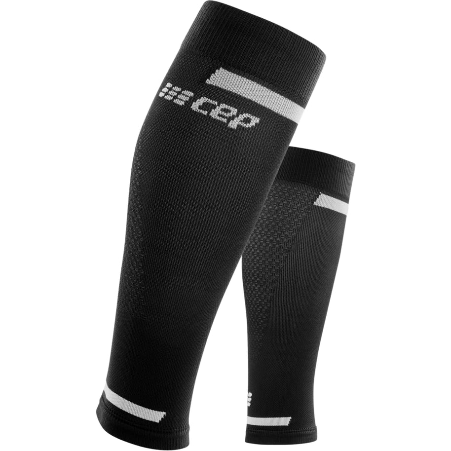Run Compression 4.0 Calf Sleeves - Men by CEP Sports in black with medi compression for muscle stabilization and improved calf activation