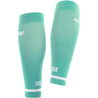 Run Compression 4.0 Calf Sleeves - Women by CEP Sports in teal with medi compression for calf stabilization and improved muscle activation during running