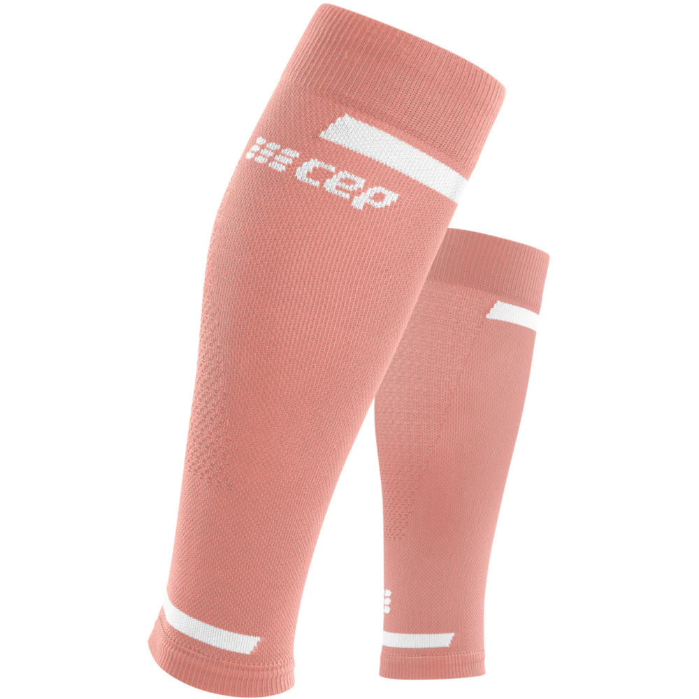 Run Compression 4.0 Calf Sleeves - Women by CEP Sports in pink with medi compression for muscle stabilization and improved circulation during running