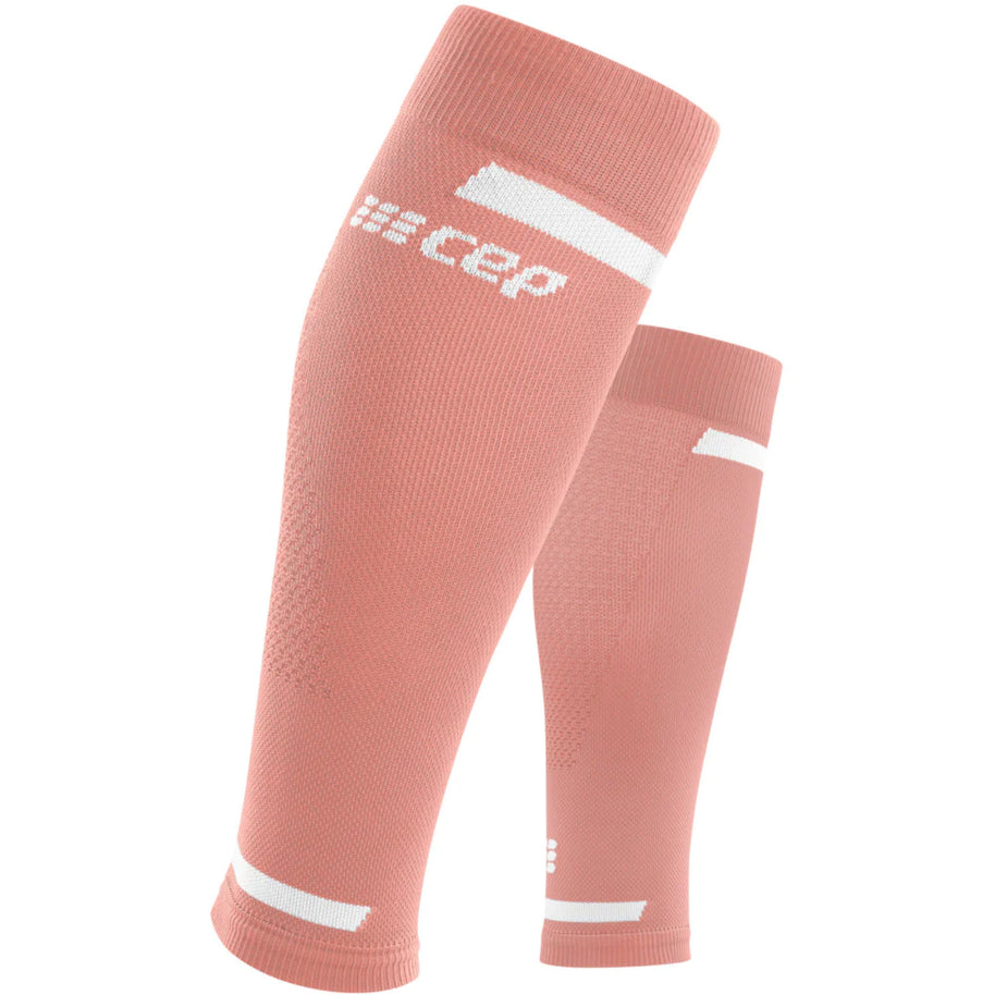 Run Compression 4.0 Calf Sleeves - Women by CEP Sports in pink with medi compression for muscle stabilization and improved circulation during running