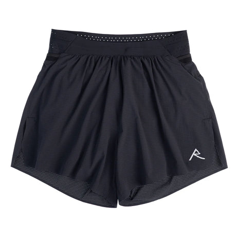 Trail Tech Short - Men by Raide Research in black, lightweight running shorts with biomechanical storage for hydration and nutrition on the trail