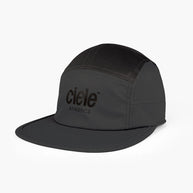 GOCap - Classic - Athletics by Ciele in black and dark grey, lightweight running cap with reflective logo, upgraded breathable fabric for athletics
