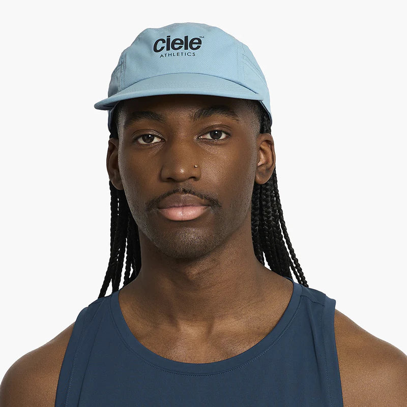 GOCap - Classic - Athletics by Ciele in light blue with reflective logo, classic running cap made with upgraded fabrics for outdoor use