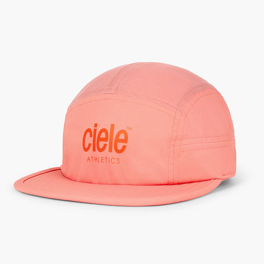 GOCap - Classic - Athletics by Ciele in coral with reflective logo, lightweight running cap with upgraded fabric, ideal for outdoor athletics