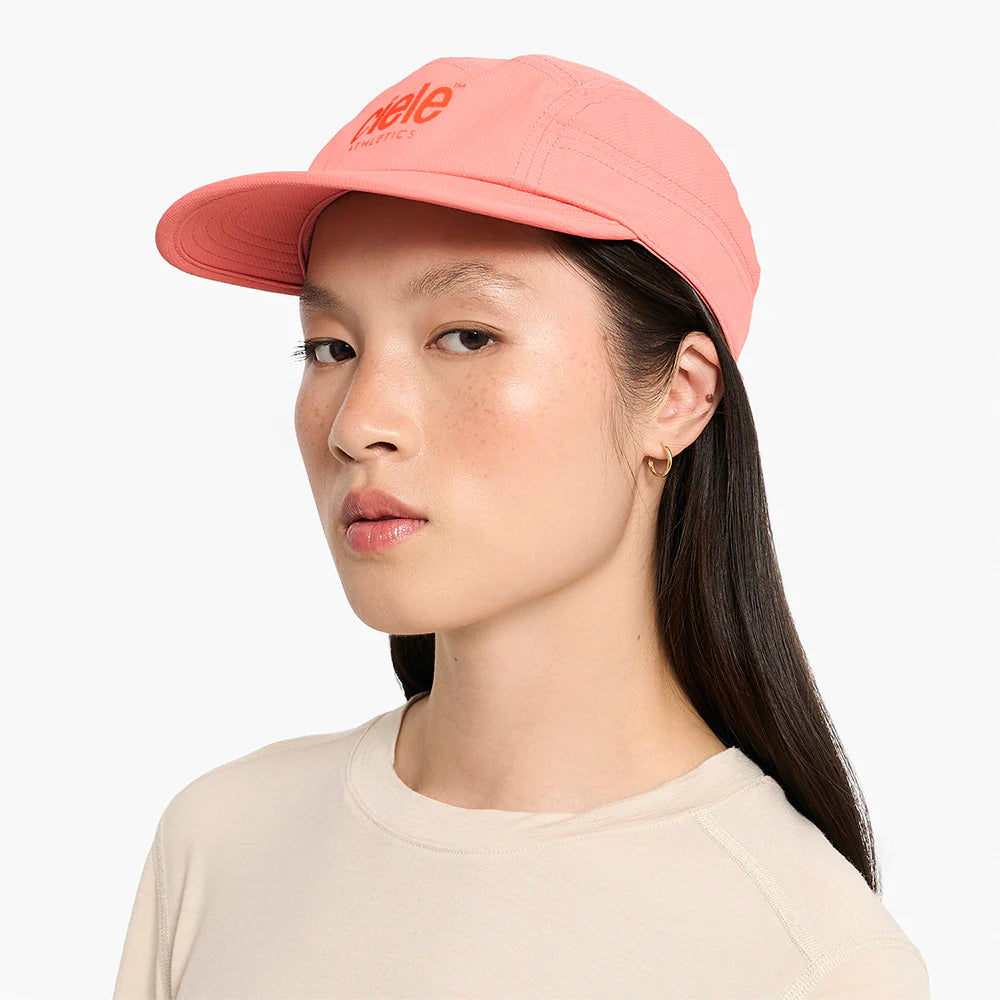 GOCap - Classic - Athletics by Ciele in coral pink with reflective logo, breathable running cap designed for outdoor athletics and daily wear