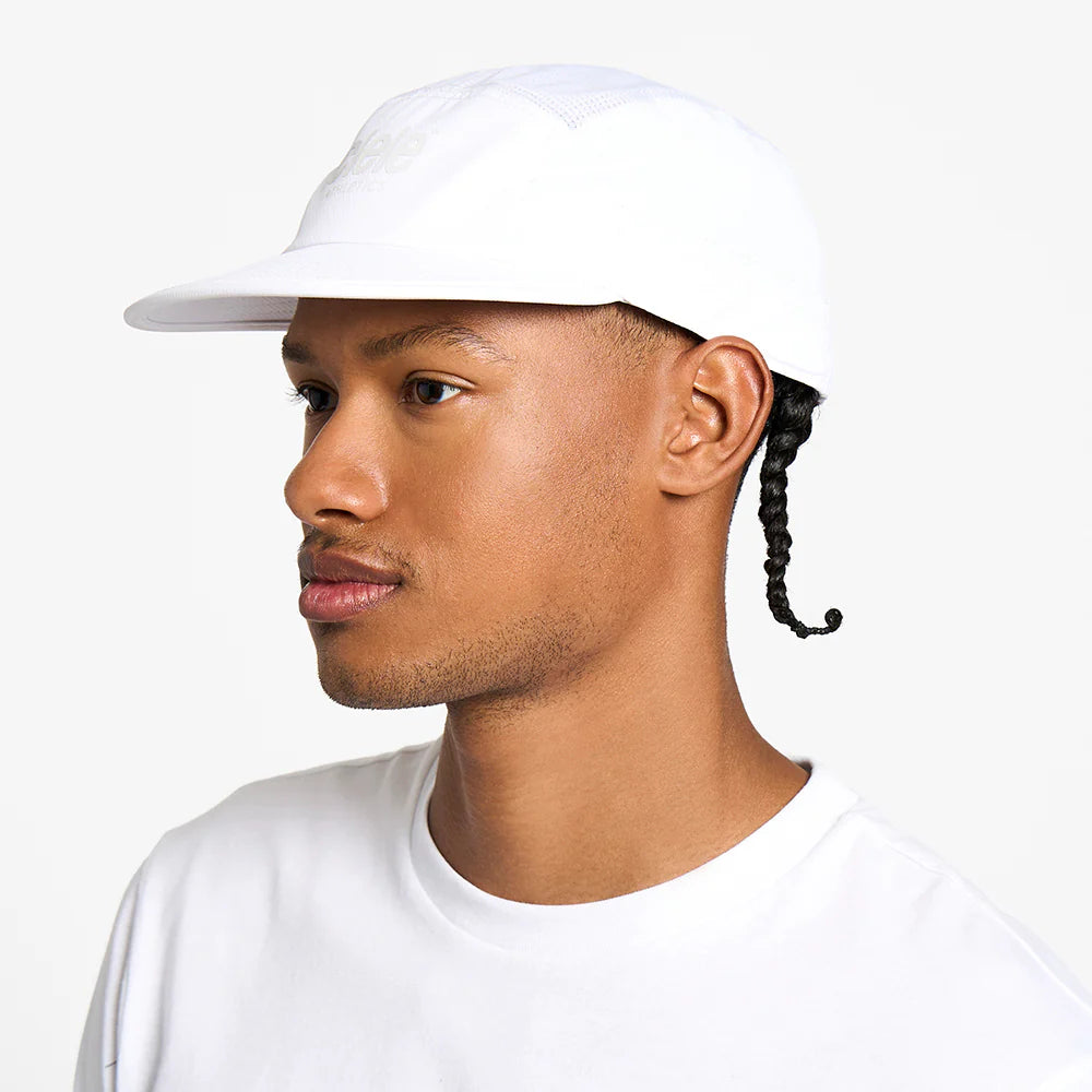 GOCap - Classic - Athletics by Ciele in white with reflective logo, lightweight breathable cap ideal for running and athletics use in Canada
