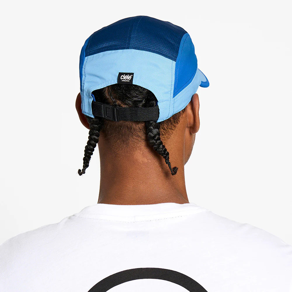 GOCapSC - Classic - CPlusBox by Ciele in blue tones with SOFTcurve pre curved brim and COOLmat, ideal for running in Canada