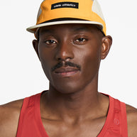 GOCap - Field - IconicBar by Ciele in yellow and beige with coolmatic plus flowmesh for ventilation, lightweight running cap from Canada