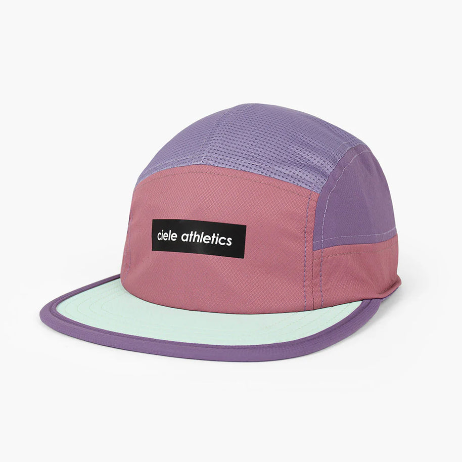 GOCap - Field - IconicBar by Ciele in purple and mint with Coolmatic Plus Flowmesh for ventilation, lightweight running cap for outdoor use