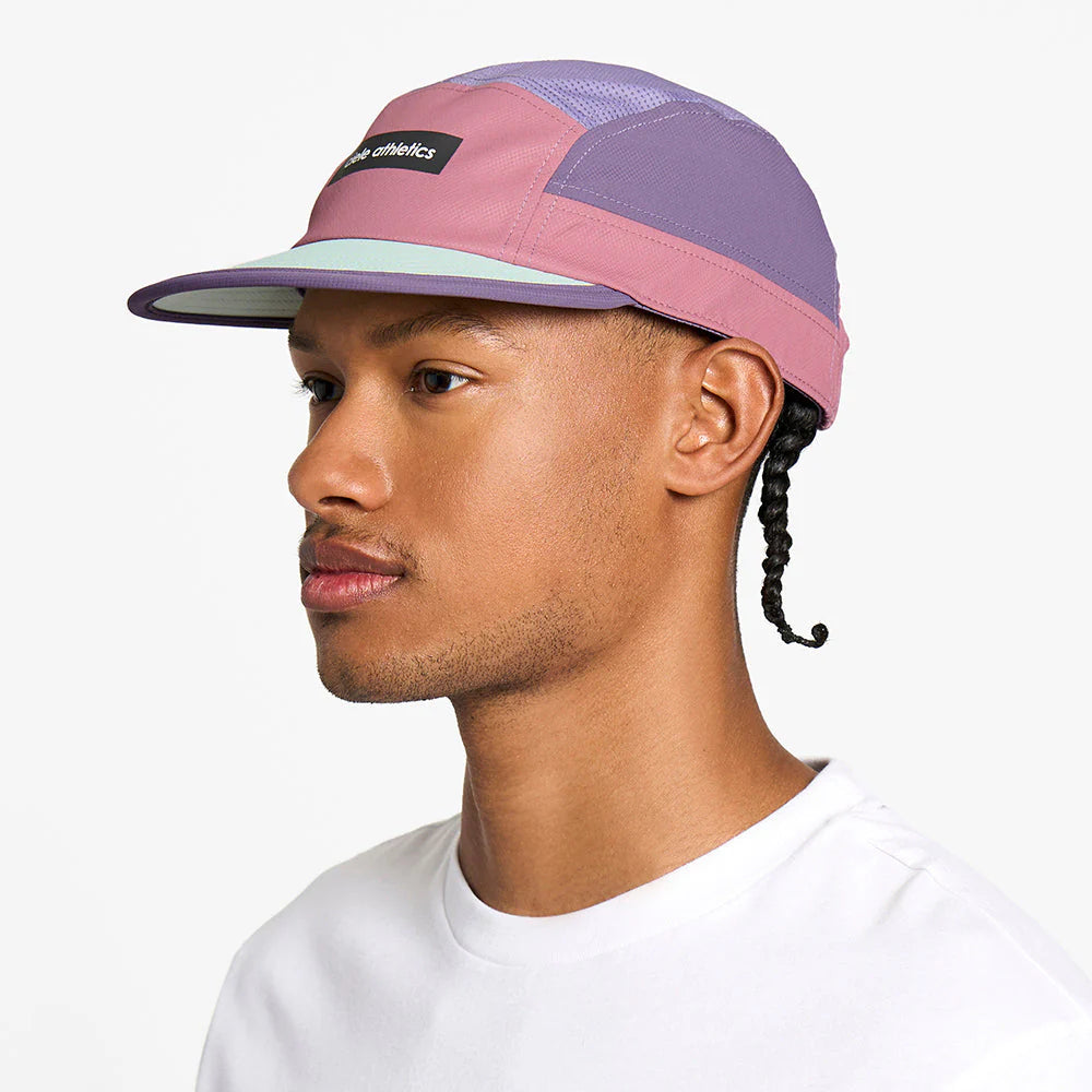 GOCap - Field - IconicBar by Ciele in pink and purple with Coolmatic Plus Flowmesh for ventilation, lightweight running cap from Canada
