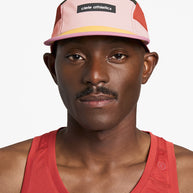 GOCap - Field - IconicBar by Ciele in pink, red, and yellow with coolmatic plus flowmesh for maximum ventilation, ideal for running and outdoor use