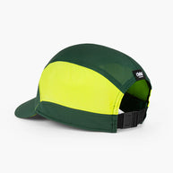 FSTCapSC - Classic by Ciele in green and yellow with low profile fit, GOCap brim, and COOLmatic PLUS FLOWmesh for running in Canada