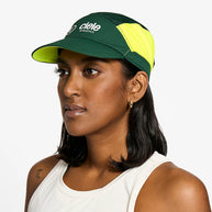 FSTCapSC - Classic by Ciele in green and yellow with low profile fit and GOCap shaped brim, breathable for running and outdoor use