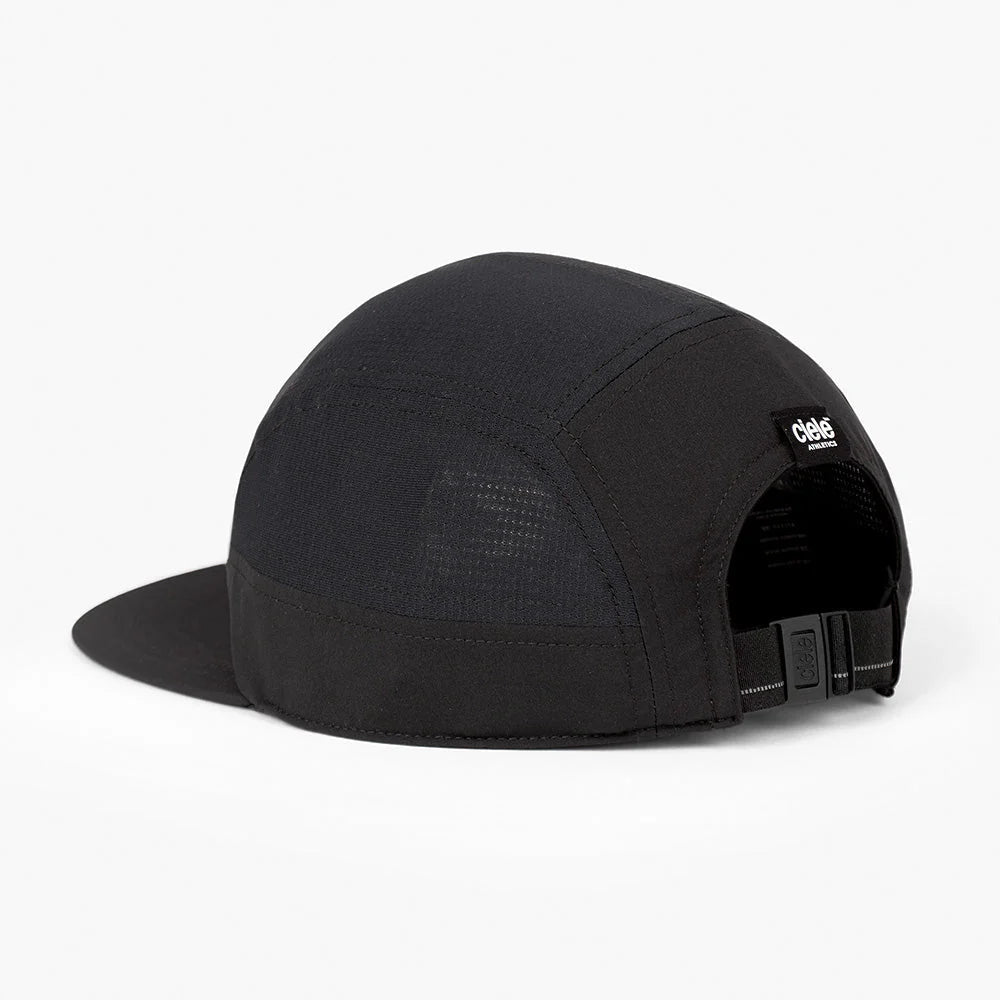 GOCap - Comp - Century by Ciele in black with stretch flexweave fabric, fitted comfort and UPF +50 protection, ideal for running in Canada