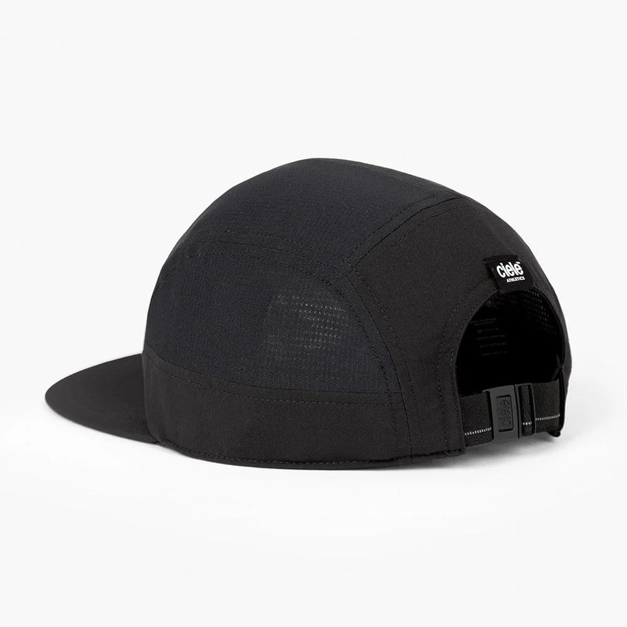 GOCap - Comp - Century by Ciele in black with stretch flexweave fabric, fitted comfort and UPF +50 protection, ideal for running in Canada