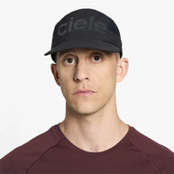 GOCap - Comp - Century by Ciele in black with stretch flexweave fabric, fitted comfort and UPF 50+ protection for running in Canada