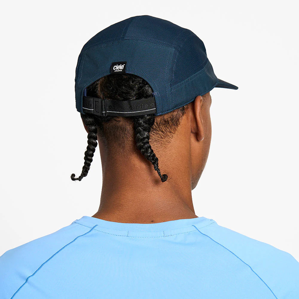 GOCap - Comp - Century by Ciele in navy blue with stretch flexweave fabric, UPF 50+ protection, fitted running cap ideal for outdoor use