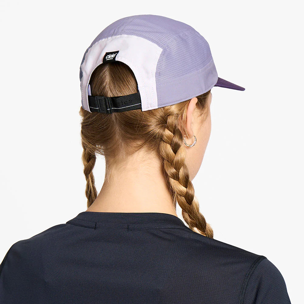 GOCap - Comp - Century by Ciele in lavender and white with stretch flexweave fabric, fitted comfort and UPF 50+ protection for running