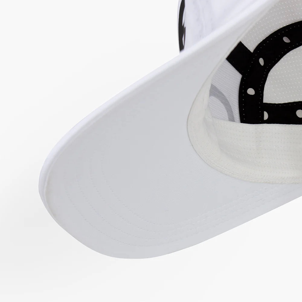 GOCap - Comp - Century by Ciele in white with stretch flexweave fabric offering fitted comfort and UPF 50+ sun protection for running