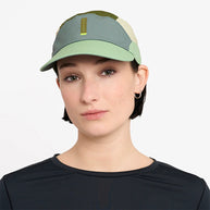 FSTCapSC - Comp - IconicVC by Ciele in green and beige low profile running cap with UPF protection and flexweave woven fabric for competition use