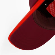 FSTCapSC - Comp - IconicVC by Ciele in burgundy and red with flexweave fabric, coolmatic mesh, and UPF protection, ideal for running in Canada