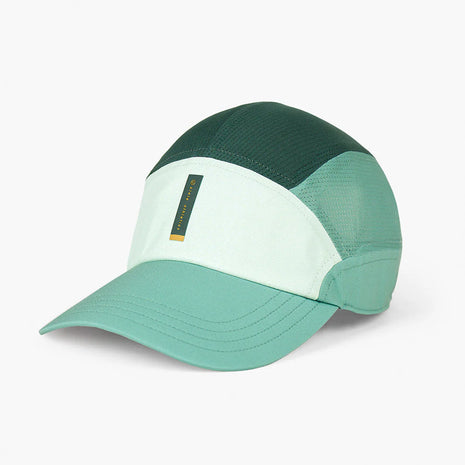 FSTCapSC - Comp - IconicVC by Ciele in teal and dark green with UPF protection, flexweave fabric, plus mikramesh, ideal for running and outdoor use