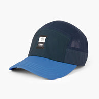 GOCapSC - Comp - Ccube by Ciele in blue and navy with reflective label, softcurved fit, stretch flexweave fabric for comfort, ideal for running