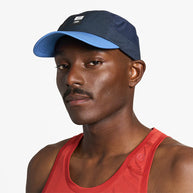 GOCapSC - Comp - Ccube by Ciele in navy and light blue with reflective label and stretch flexweave fabric for fitted comfort ideal for running