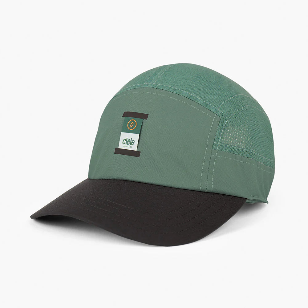 GOCapSC - Comp - Ccube by Ciele in green and black with reflective label, stretch flexweave fabric, soft curved design for fitted comfort