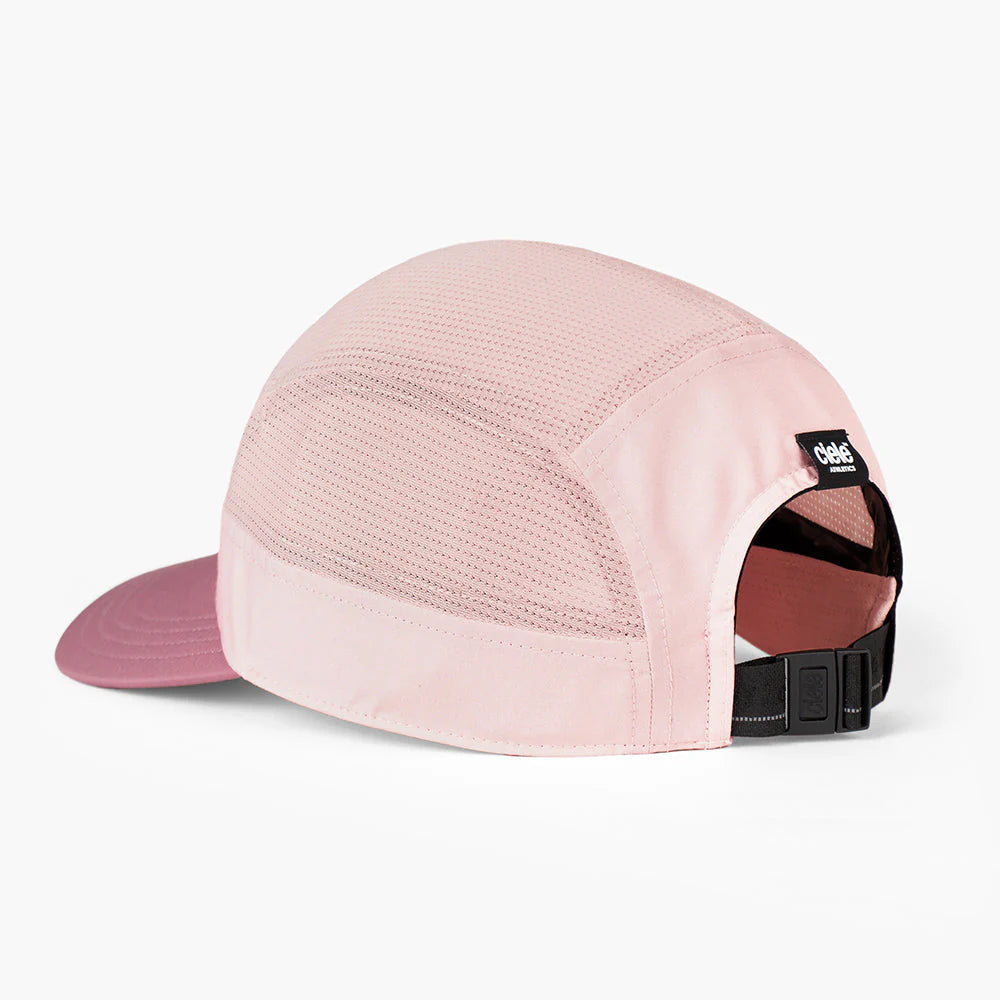GOCapSC - Comp - Ccube by Ciele in pink tones with reflective label, stretch flexweave fabric, soft curved running cap ideal for comfort and fit