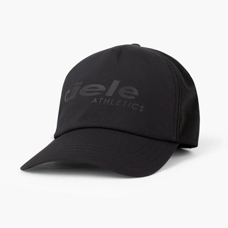 TRLCapSC - Comp - Onehundred by Ciele in black with higher crown for increased air circulation ideal for running and outdoor use