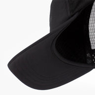 TRLCapSC - Comp - Onehundred by Ciele in black, lightweight running cap with high crown for enhanced air circulation and cooling