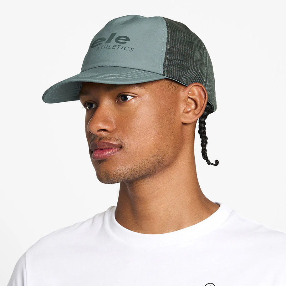 TRLCapSC - Comp - Onehundred by Ciele in green with higher crown for air circulation, soft fit cap ideal for running and outdoor use