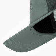 TRLCapSC - Comp - Onehundred by Ciele in grey with higher crown design for better airflow, lightweight running cap ideal for outdoor use in Canada