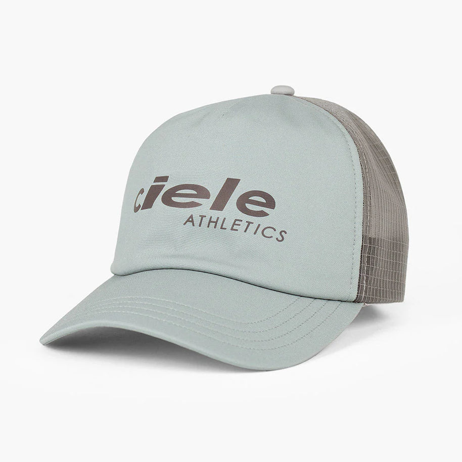 TRLCapSC - Comp - Onehundred by Ciele in light blue and grey with higher crown for faster cooling, ideal for running and outdoor use
