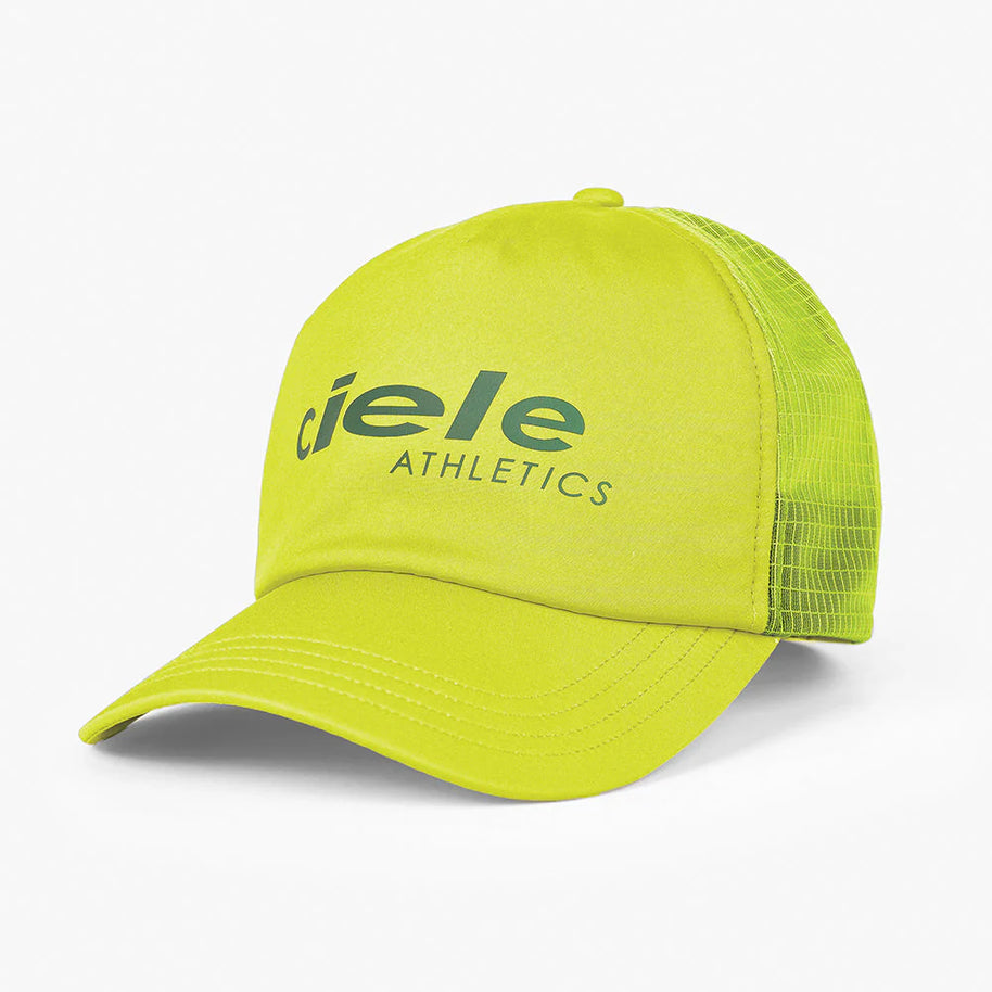 TRLCapSC - Comp - Onehundred by Ciele in bright yellow with high crown and mesh back for enhanced air circulation and cooling