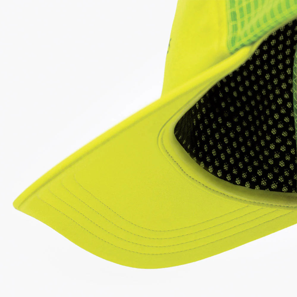 TRLCapSC - Comp - Onehundred by Ciele in bright yellow with higher crown for air circulation, designed for running and outdoor use in Canada
