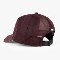 TRLCapSC - Comp - Onehundred by Ciele in dark burgundy with higher crown for faster cooling, adjustable running cap for outdoor use in Canada