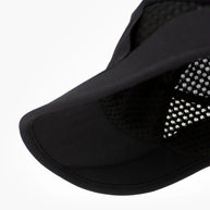 FSTCap-Elite-Ethereal by Ciele in black with lightweight breathable mesh, ultra-light running cap ideal for technical running and outdoor use in Canada