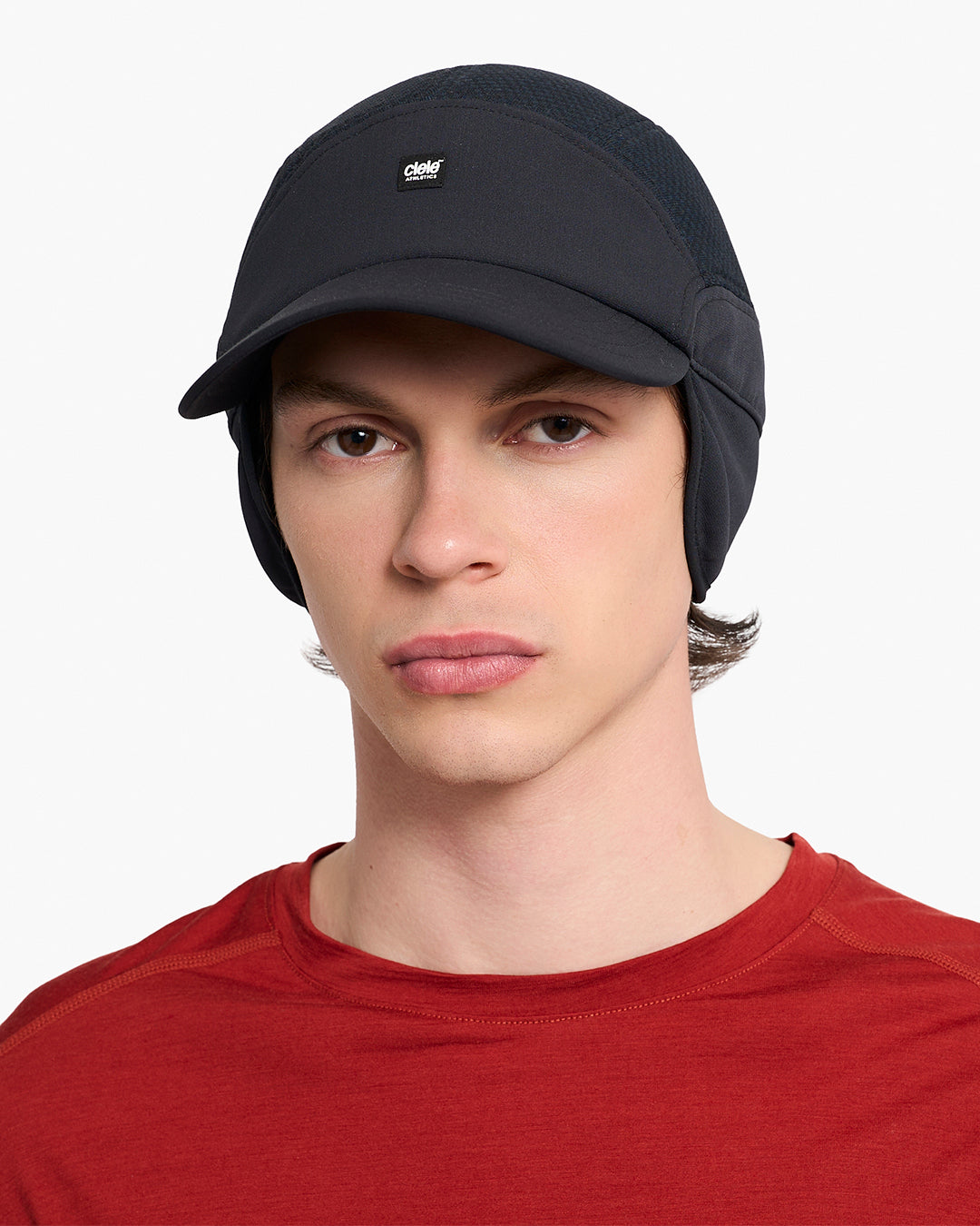 FSTCap SC - FLTWND - Iconic Athletics by Ciele in black with carbon fleece, breathable winter running cap for temperature regulation in Canada