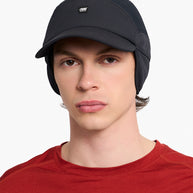 FSTCap SC - FLTWND - Iconic Athletics by Ciele in black with carbon fleece, breathable winter running cap for temperature regulation in Canada