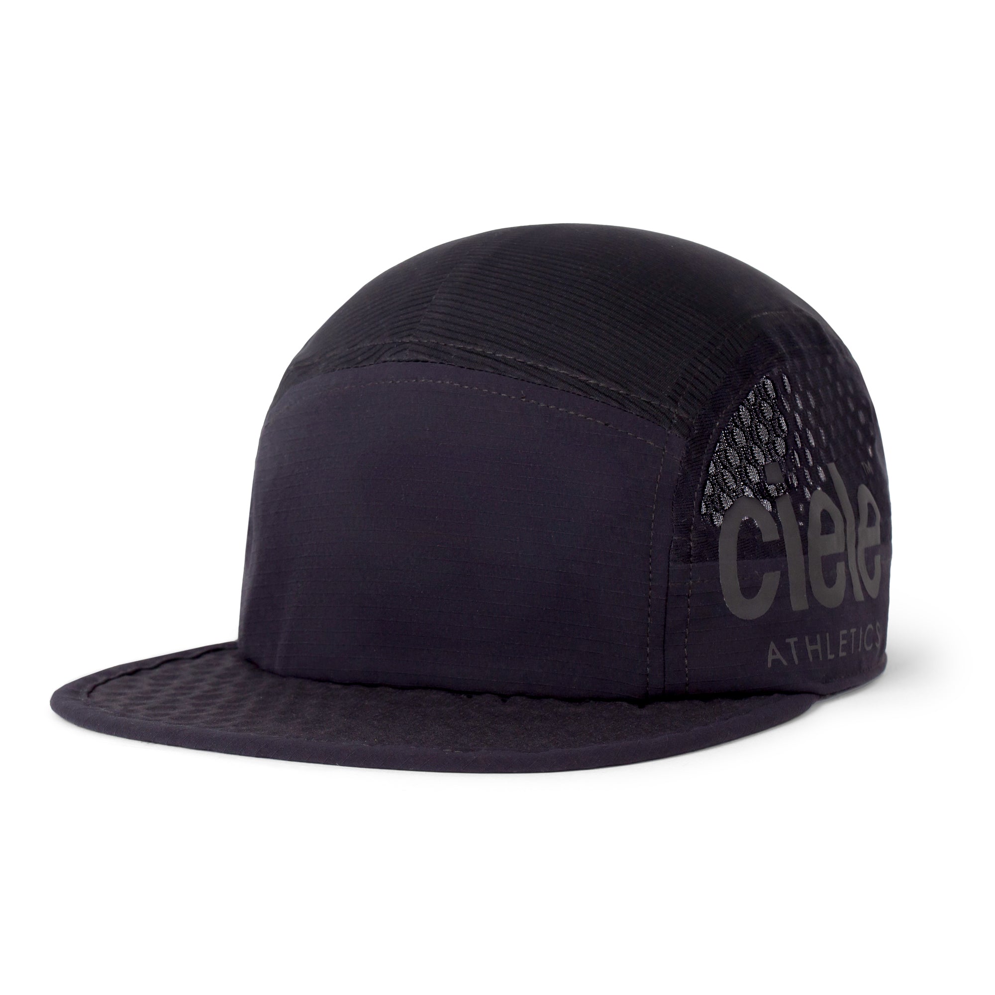 GOCap-Elite by Ciele in black with breathable mesh panels, ultra-lightweight running cap designed for optimal cooling and performance in Canada