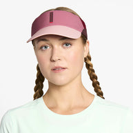 FSTVisorSC - Comp - IconicVC by Ciele in pink and burgundy with quick adjust closure and soft curved brim for running and outdoor use in Canada