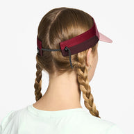FSTVisorSC - Comp - IconicVC by Ciele in burgundy and pink with quick adjust back closure, lightweight softcurved brim, ideal for running and outdoor use