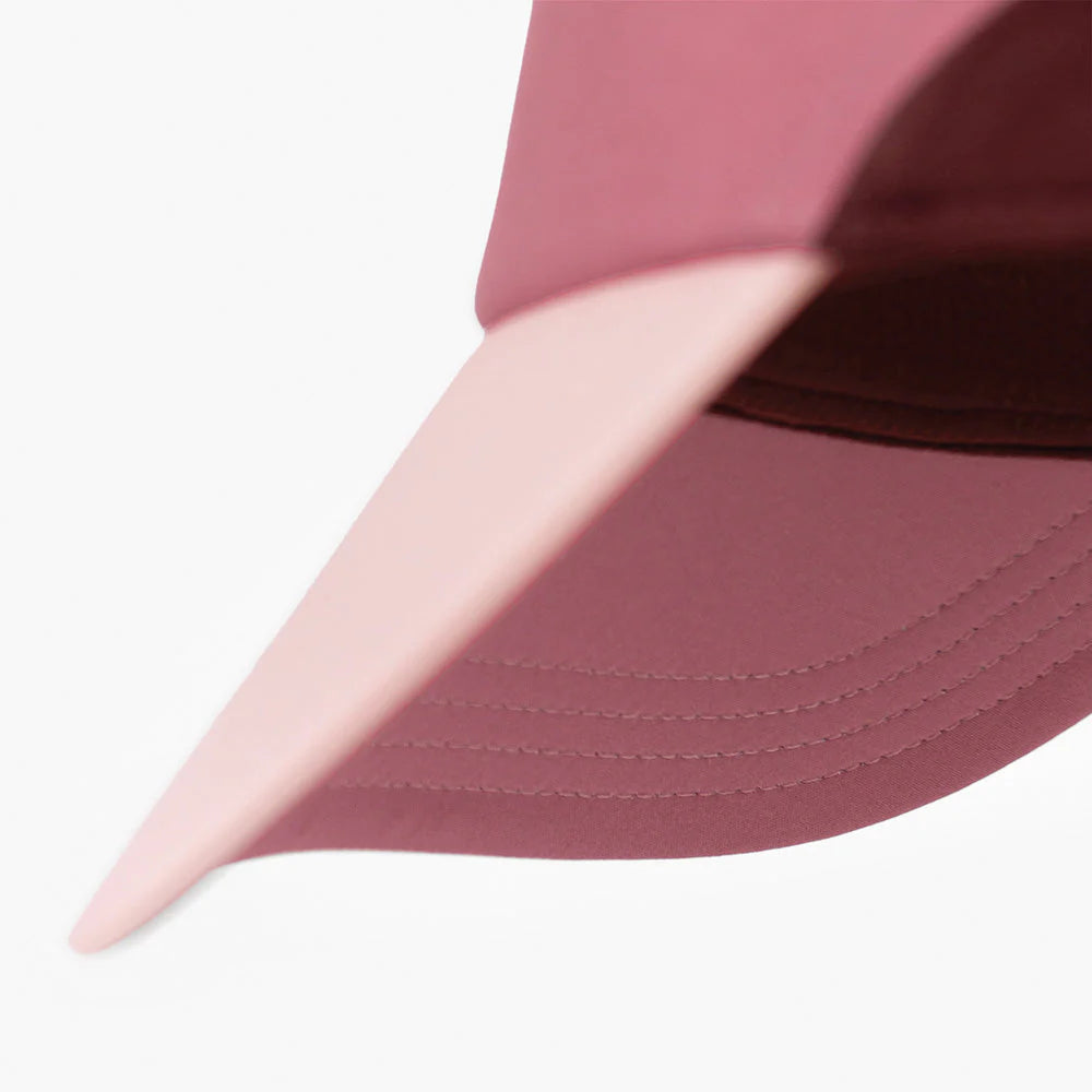 FSTVisorSC - Comp - IconicVC by Ciele in mauve and pink, lightweight visor with soft curved brim and quick adjust closure for running