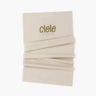 BFCollar-Athletics by Ciele in light beige, seamless recycled polyester neck tube with cooling, anti-odour, UPF protection for running